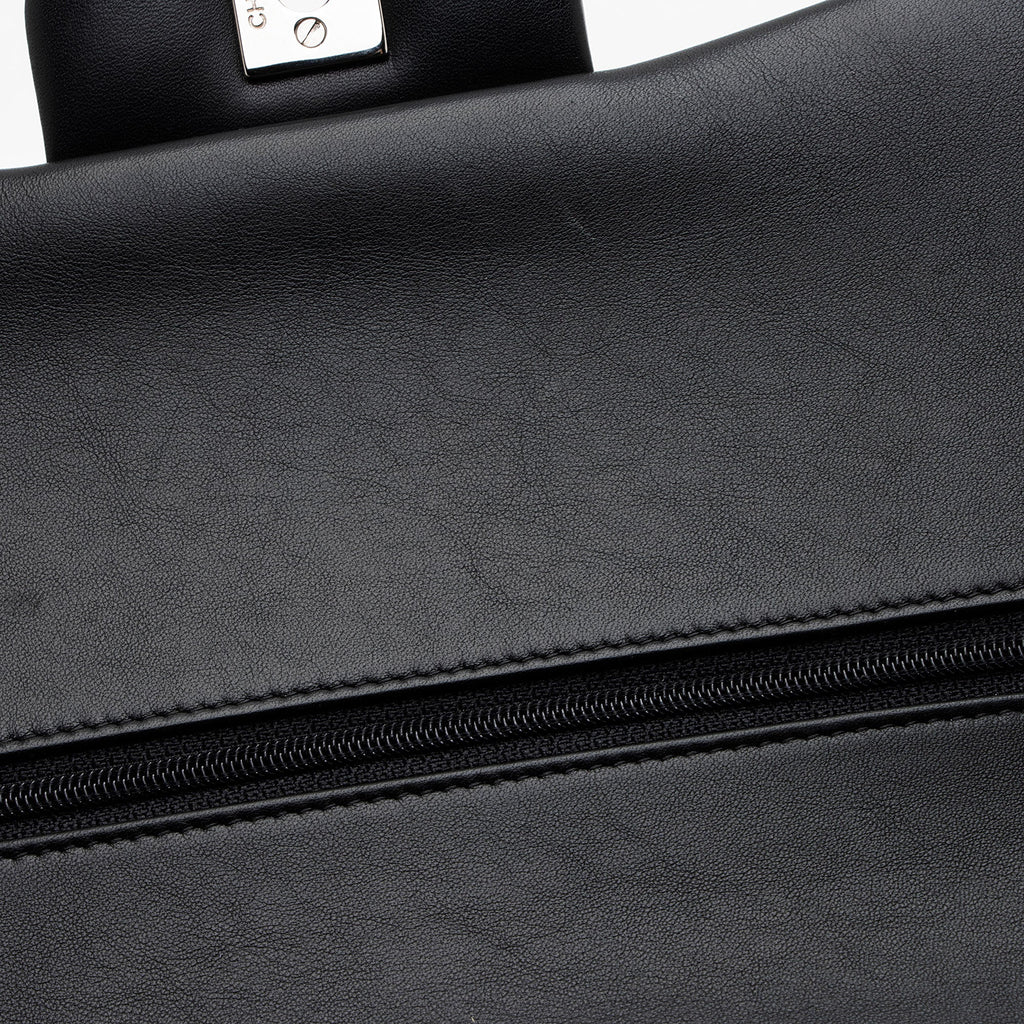 Chanel Patent Leather Classic Jumbo Double Flap Bag