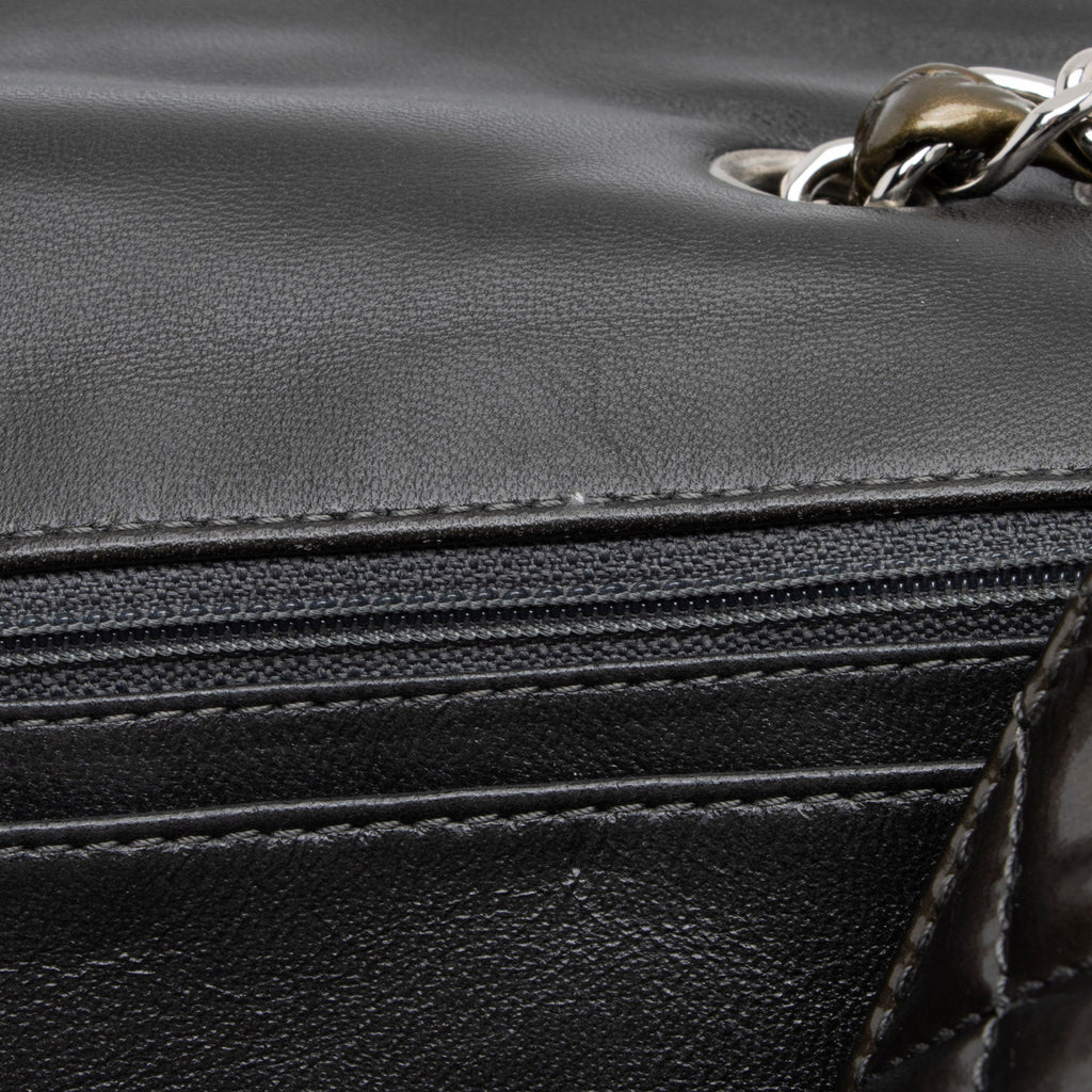 Chanel Patent Leather Classic Jumbo Single Flap Bag (SHF-j2Ye52)