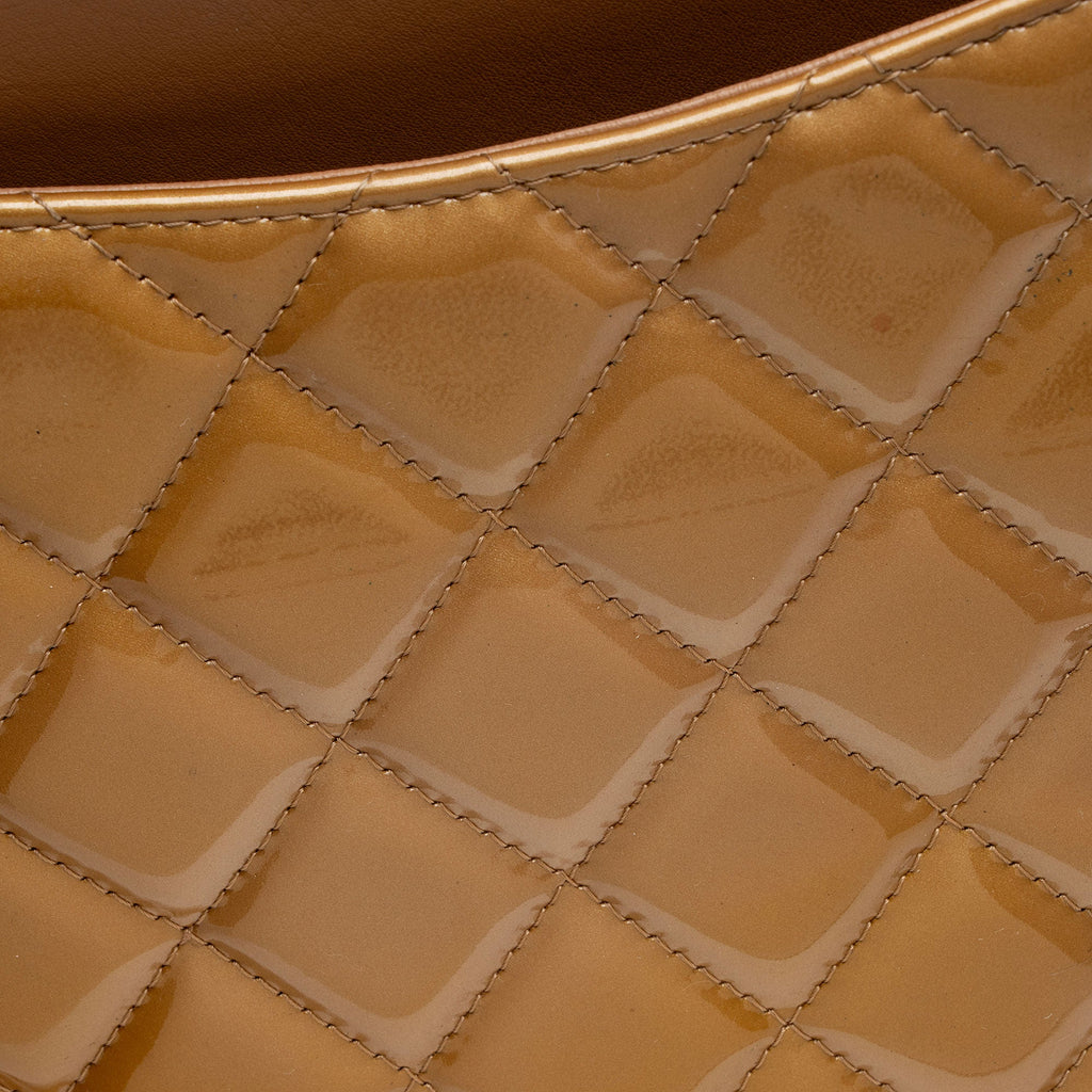 Chanel Patent Leather Classic Maxi Double Flap Bag