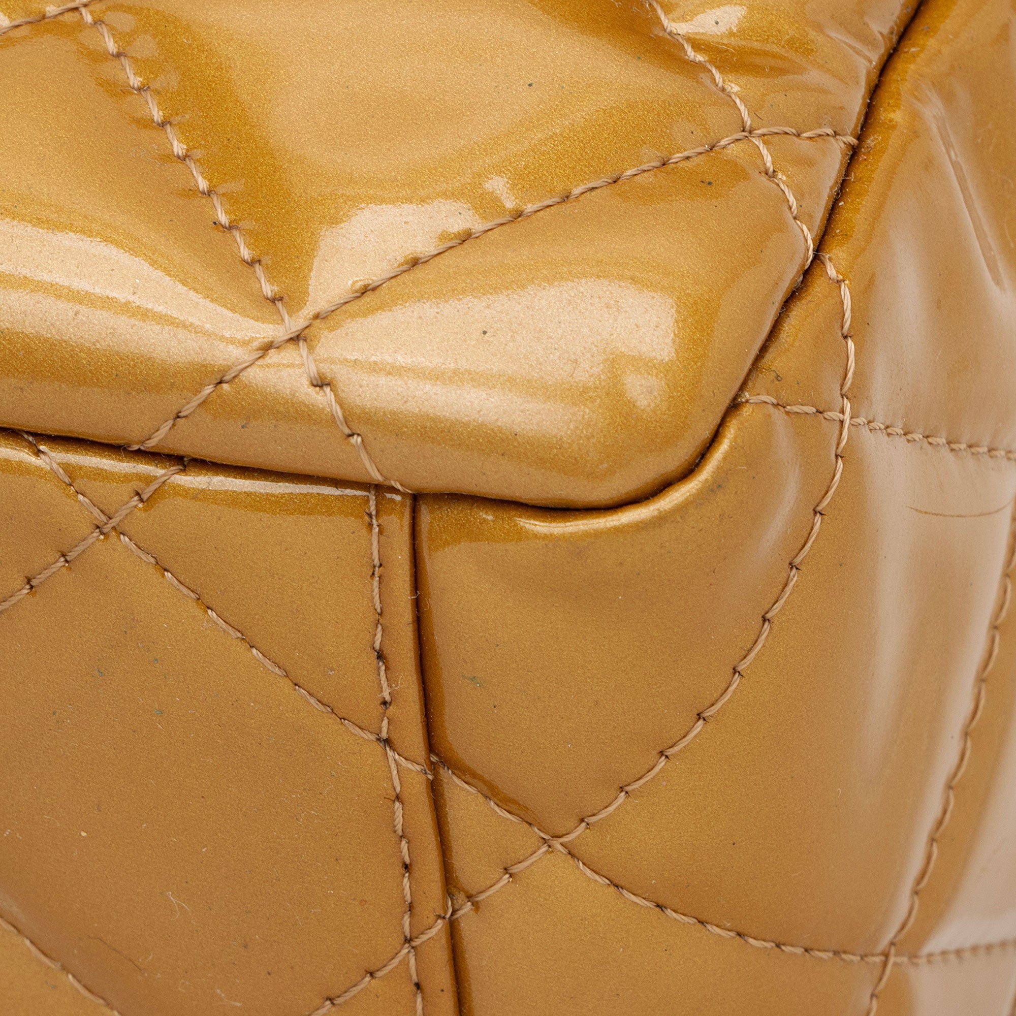 Chanel Patent Leather Classic Maxi Double Flap Bag