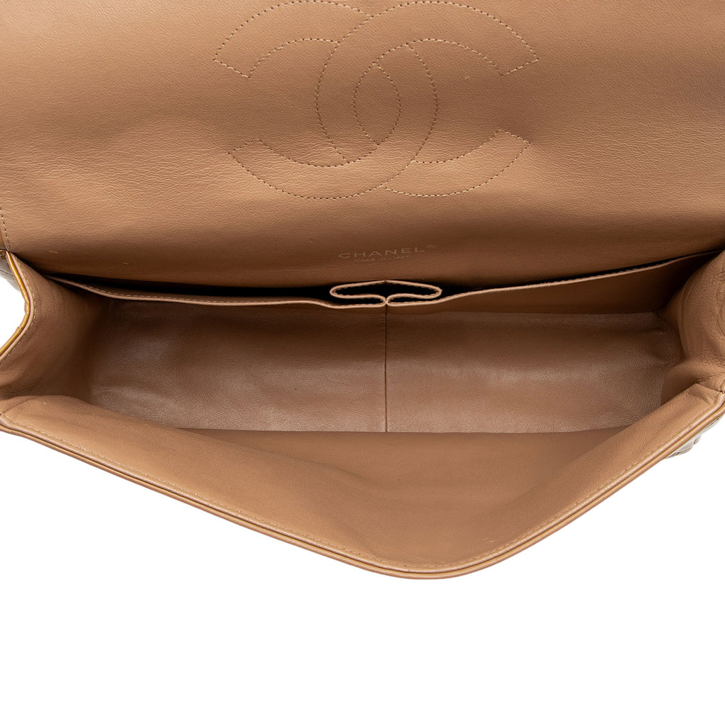 Chanel Patent Leather Classic Maxi Double Flap Bag