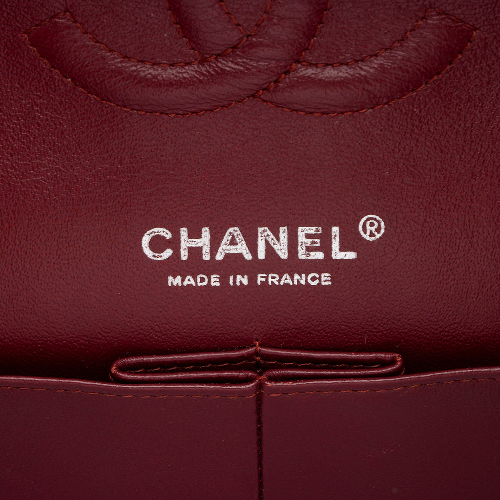 Chanel Patent Leather Classic Medium Double Flap Bag (SHF-BwsnL1)