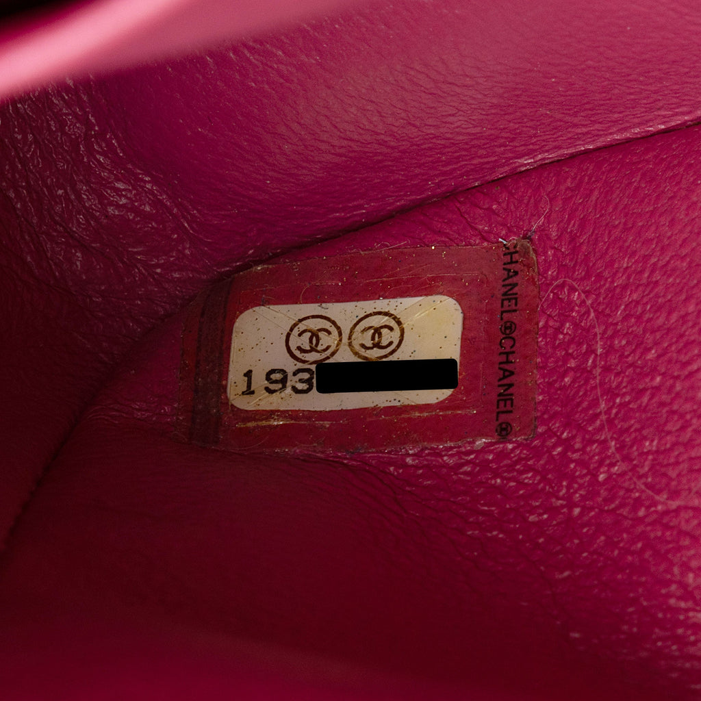 Chanel Patent Leather Classic Medium Double Flap Bag (SHF-4dhv1Q)