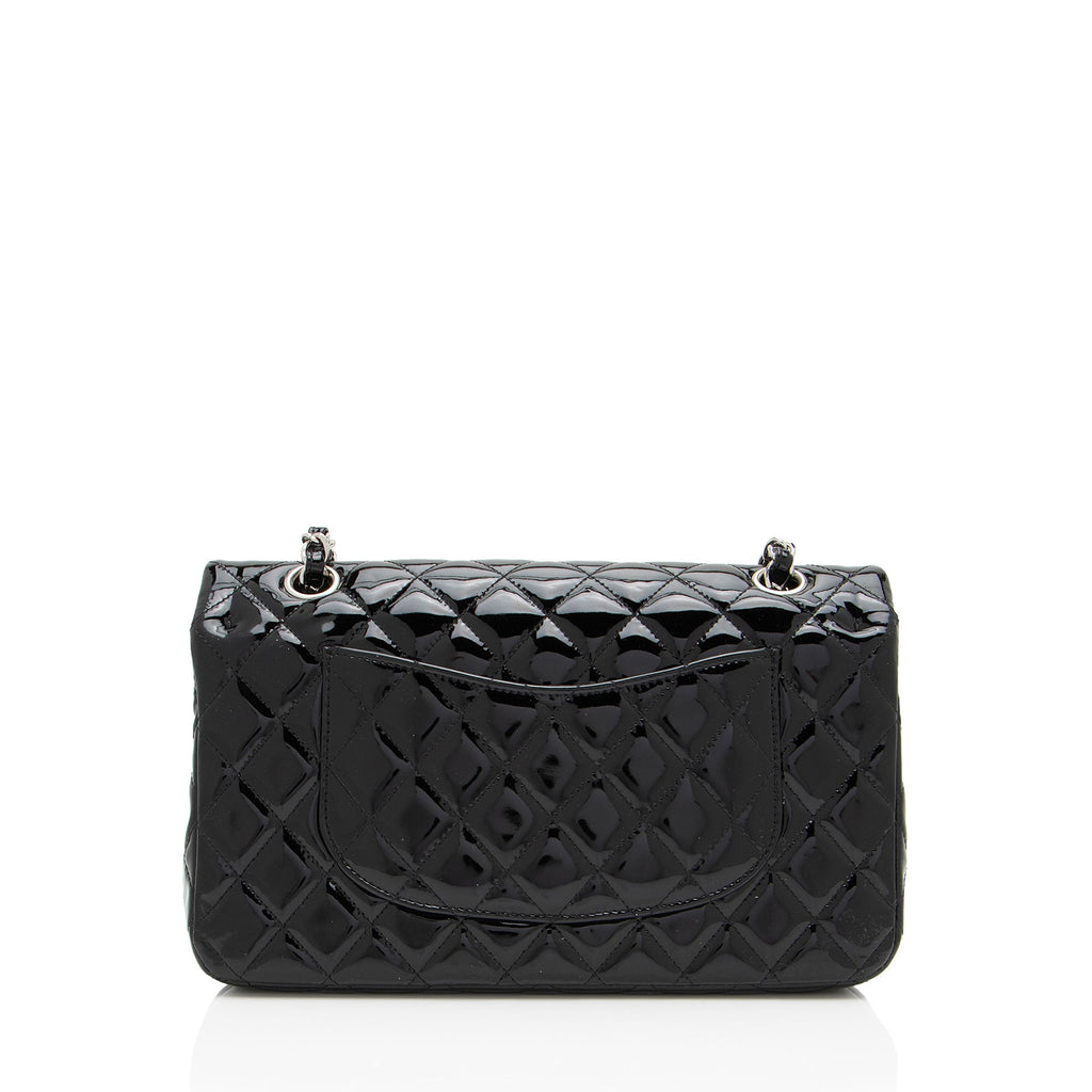 Chanel Patent Leather Classic Medium Double Flap Bag