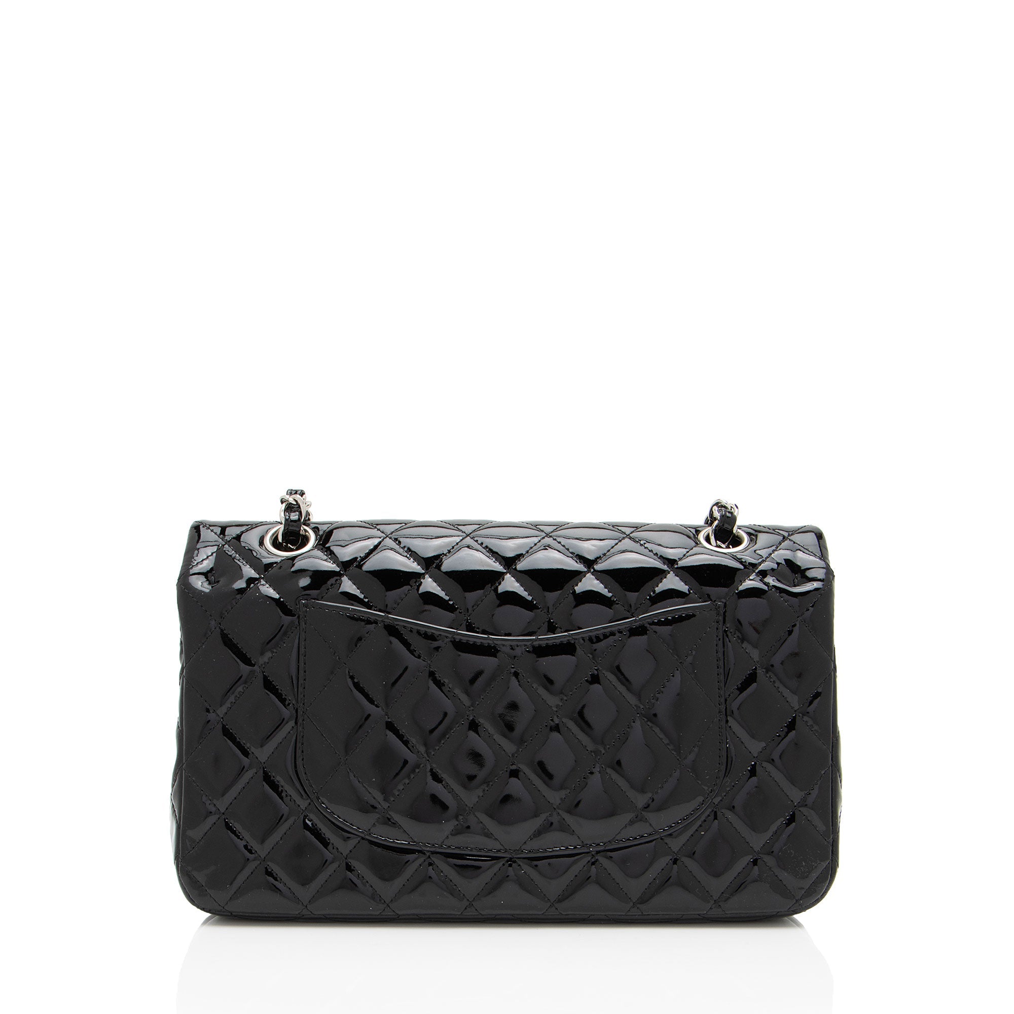Chanel Patent Leather Classic Medium Double Flap Bag