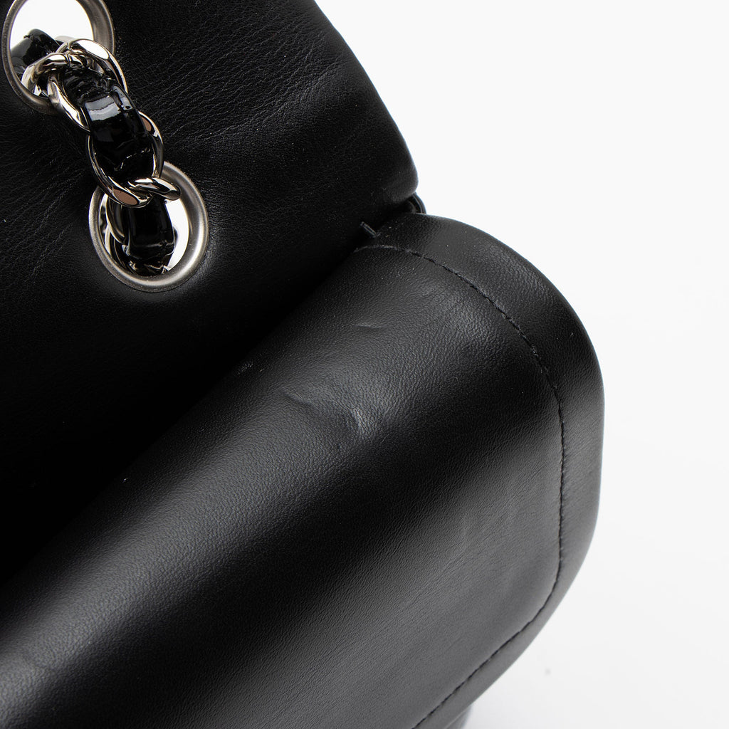 Chanel Patent Leather Classic Medium Double Flap Bag