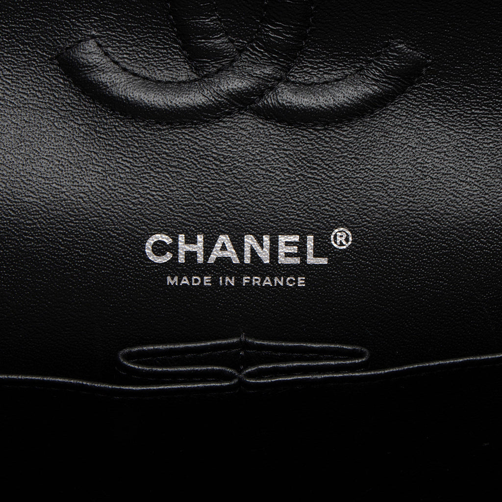 Chanel Patent Leather Classic Medium Double Flap Bag
