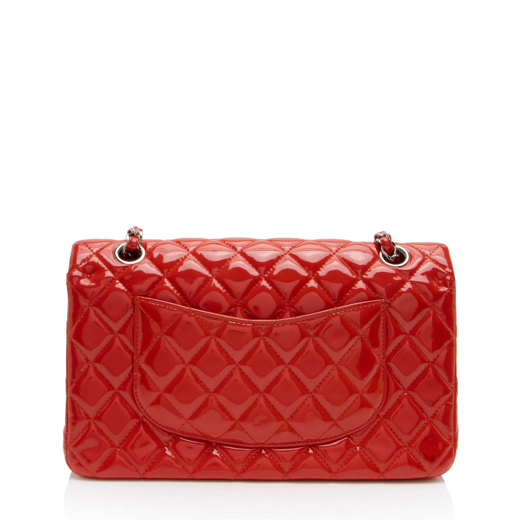 Chanel Patent Leather Classic Medium Double Flap Bag (SHF-N0PJ3H)