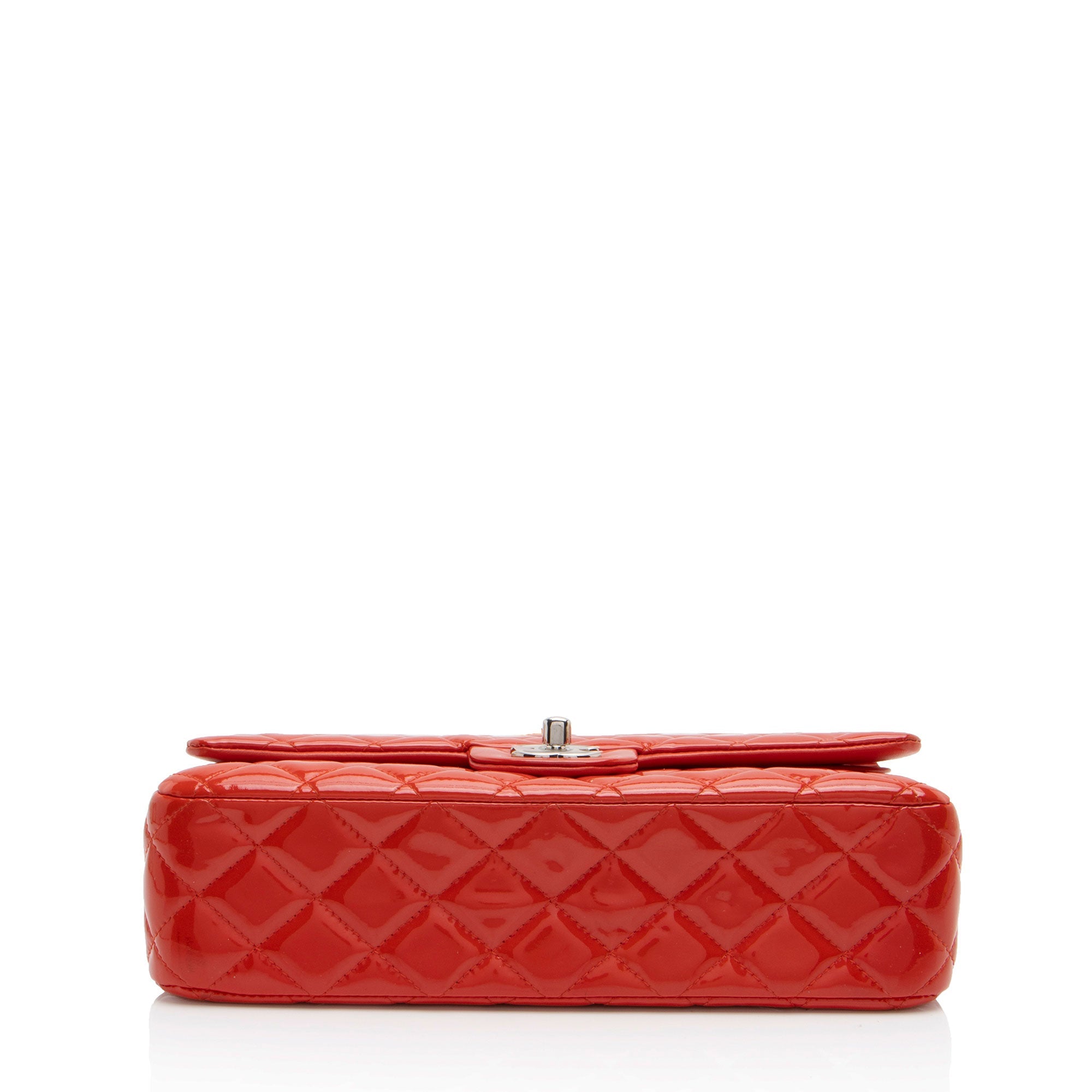 Chanel Patent Leather Classic Medium Double Flap Bag (SHF-N0PJ3H)