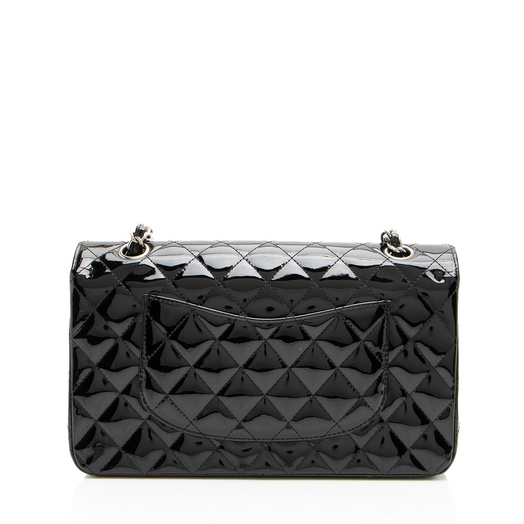 Chanel Patent Leather Classic Medium Double Flap Bag (SHF-XaMpG8)
