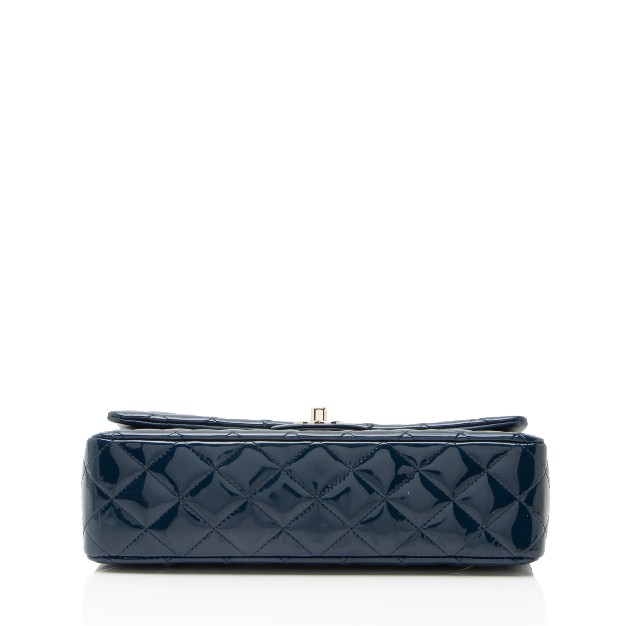 Chanel Patent Leather Classic Medium Double Flap Bag