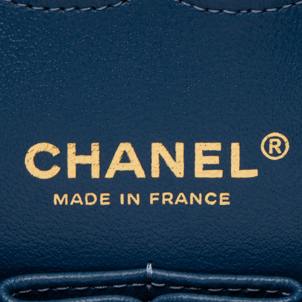 Chanel Patent Leather Classic Medium Double Flap Bag