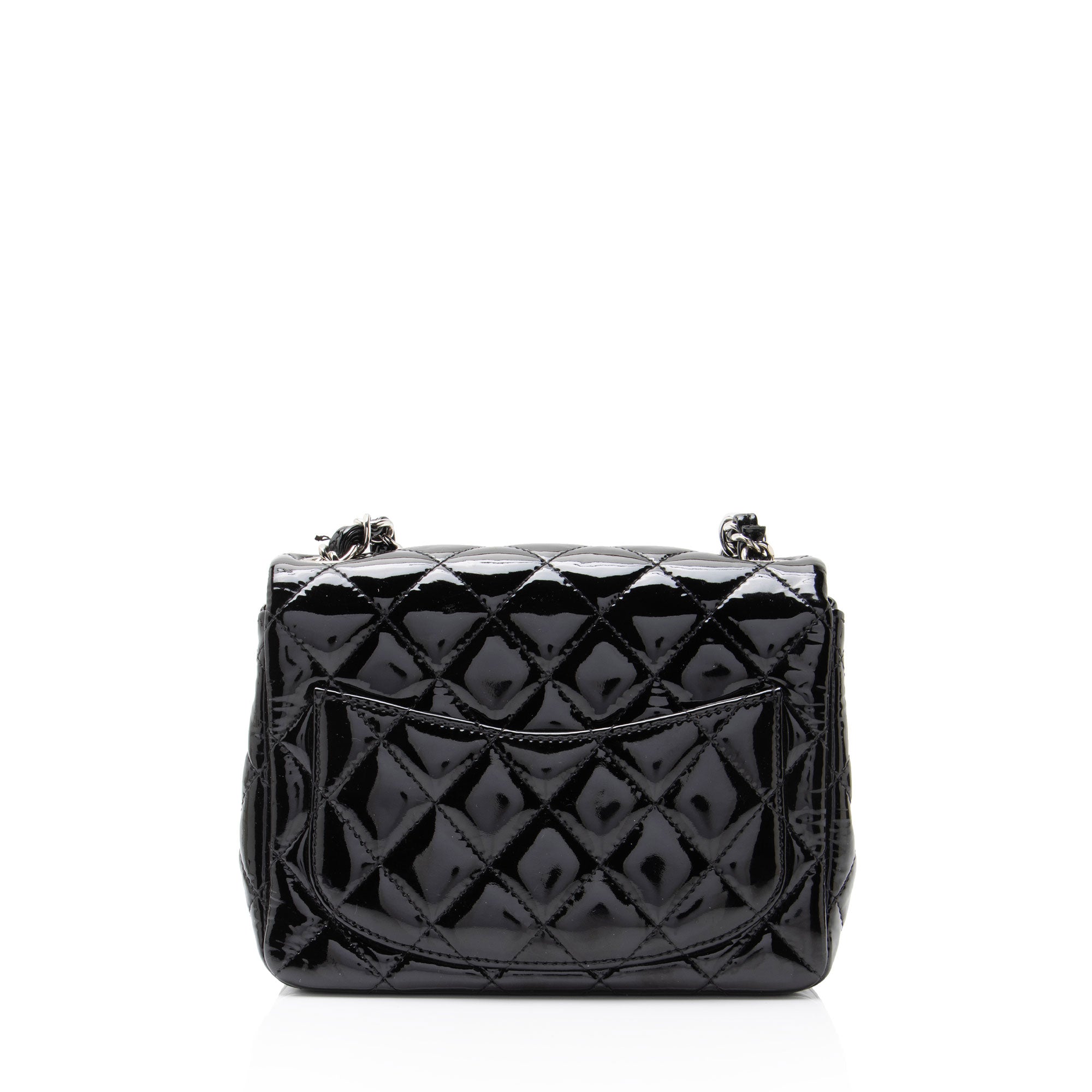 Chanel Patent Leather Classic Square Mini Flap Bag