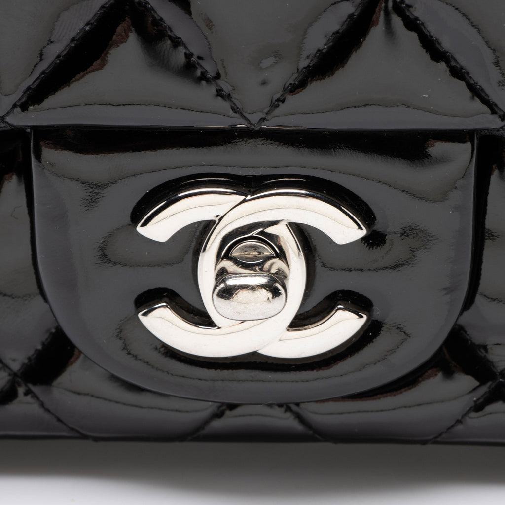 Chanel Patent Leather Classic Square Mini Flap Bag