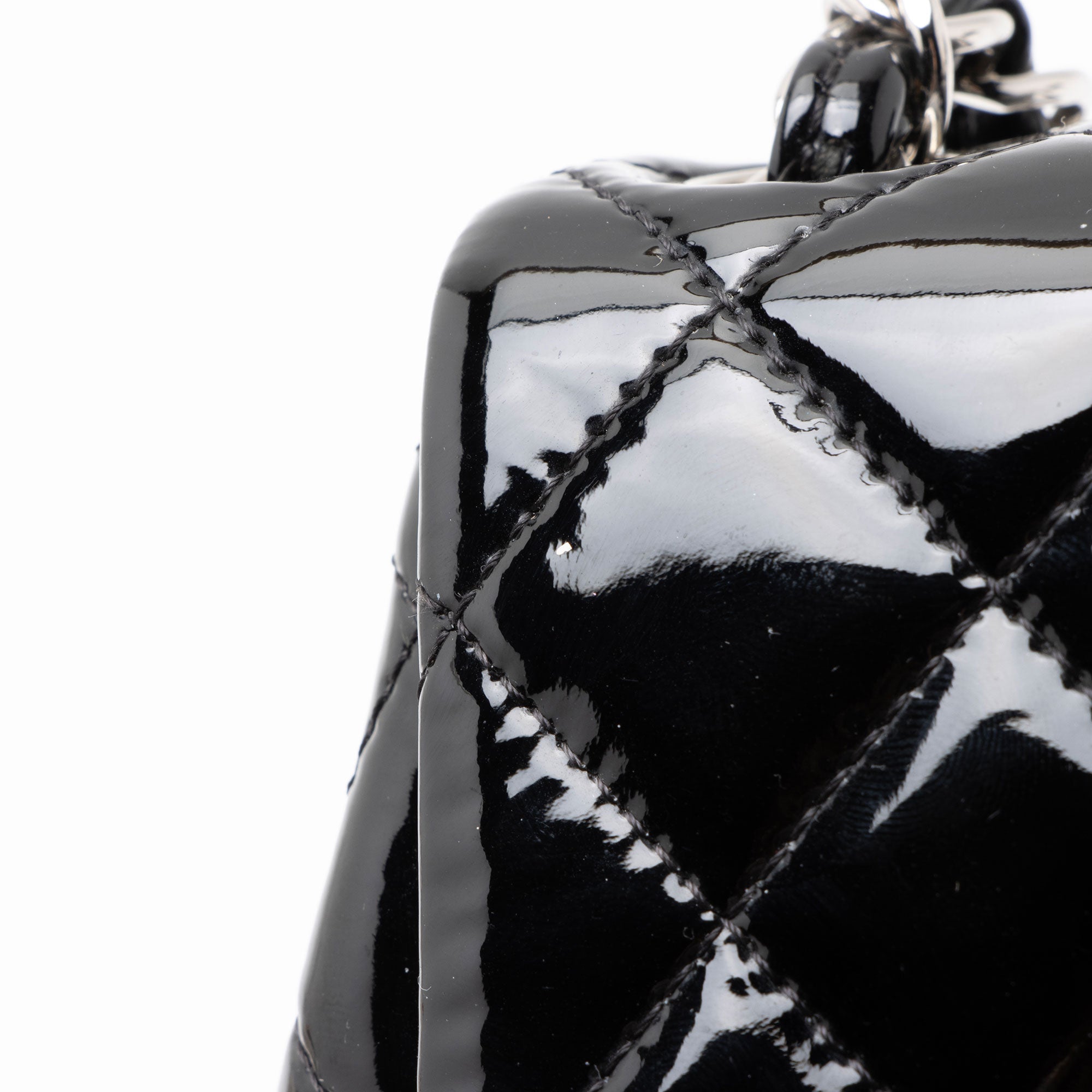 Chanel Patent Leather Classic Square Mini Flap Bag