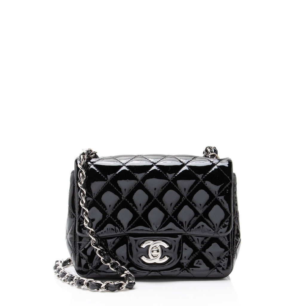 Chanel Patent Leather Classic Square Mini Flap Bag
