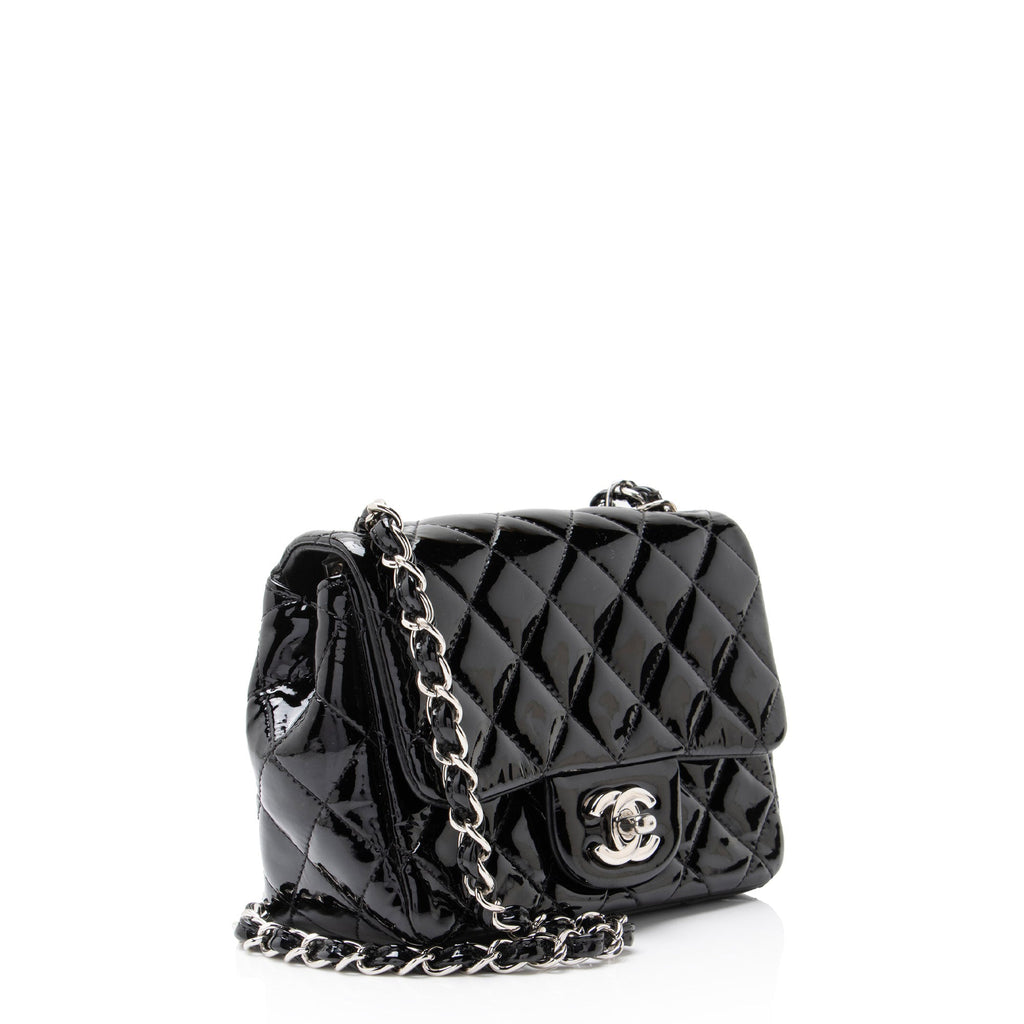 Chanel Patent Leather Classic Square Mini Flap Bag