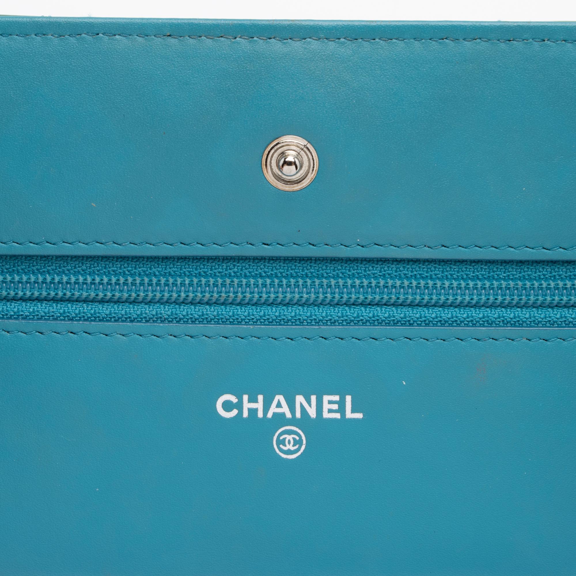 Chanel Patent Leather Classic Wallet on Chain Bag (SHF-znDTuZ)