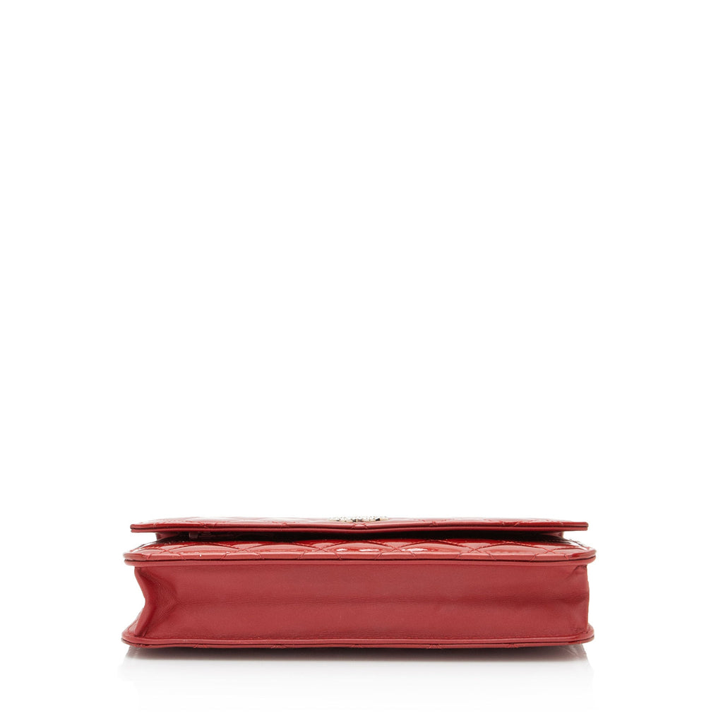 Chanel Patent Leather Classic Wallet on Chain Bag (SHF-kZcSTK)