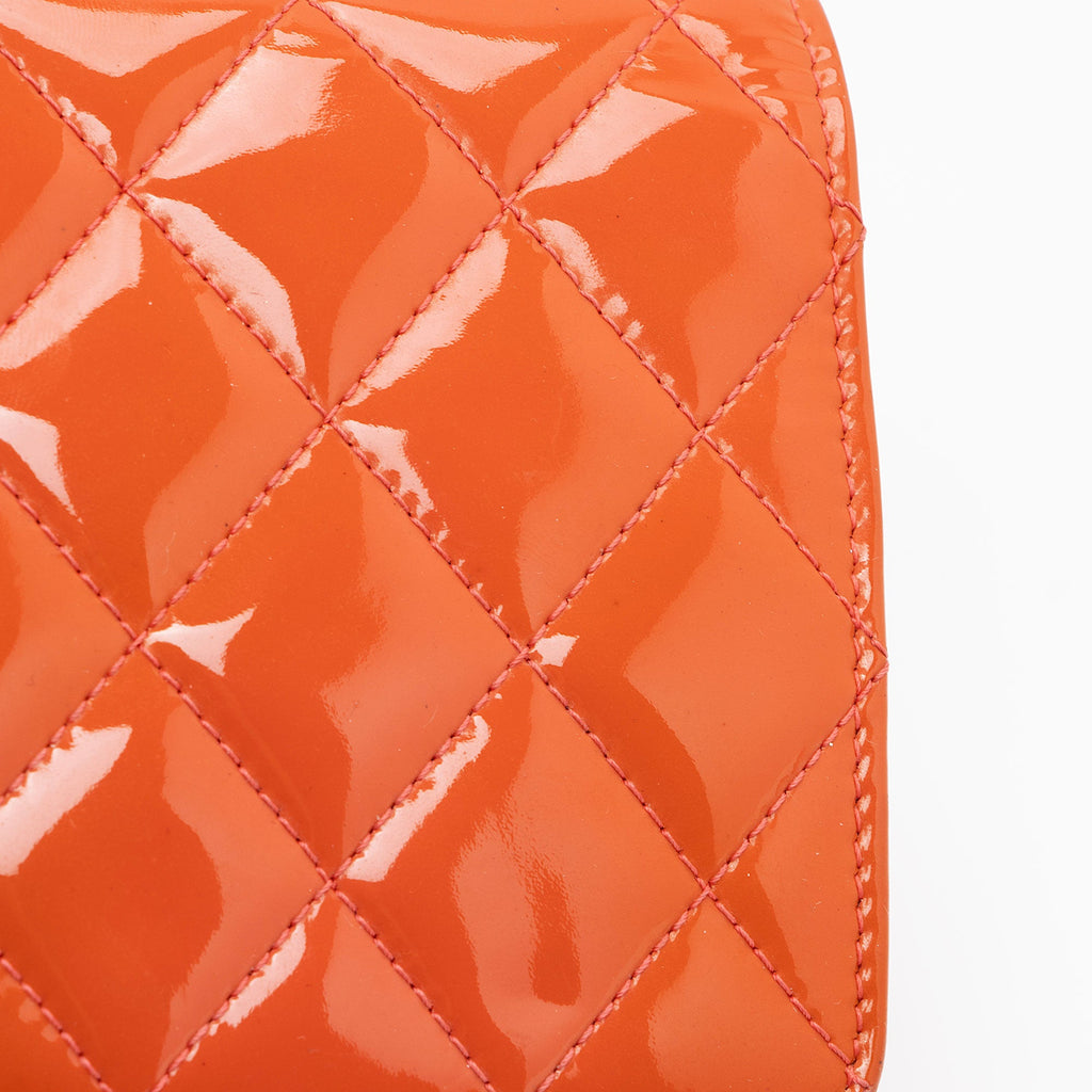 Chanel Patent Leather Classic Wallet on Chain (SHF-JIB4Sf)