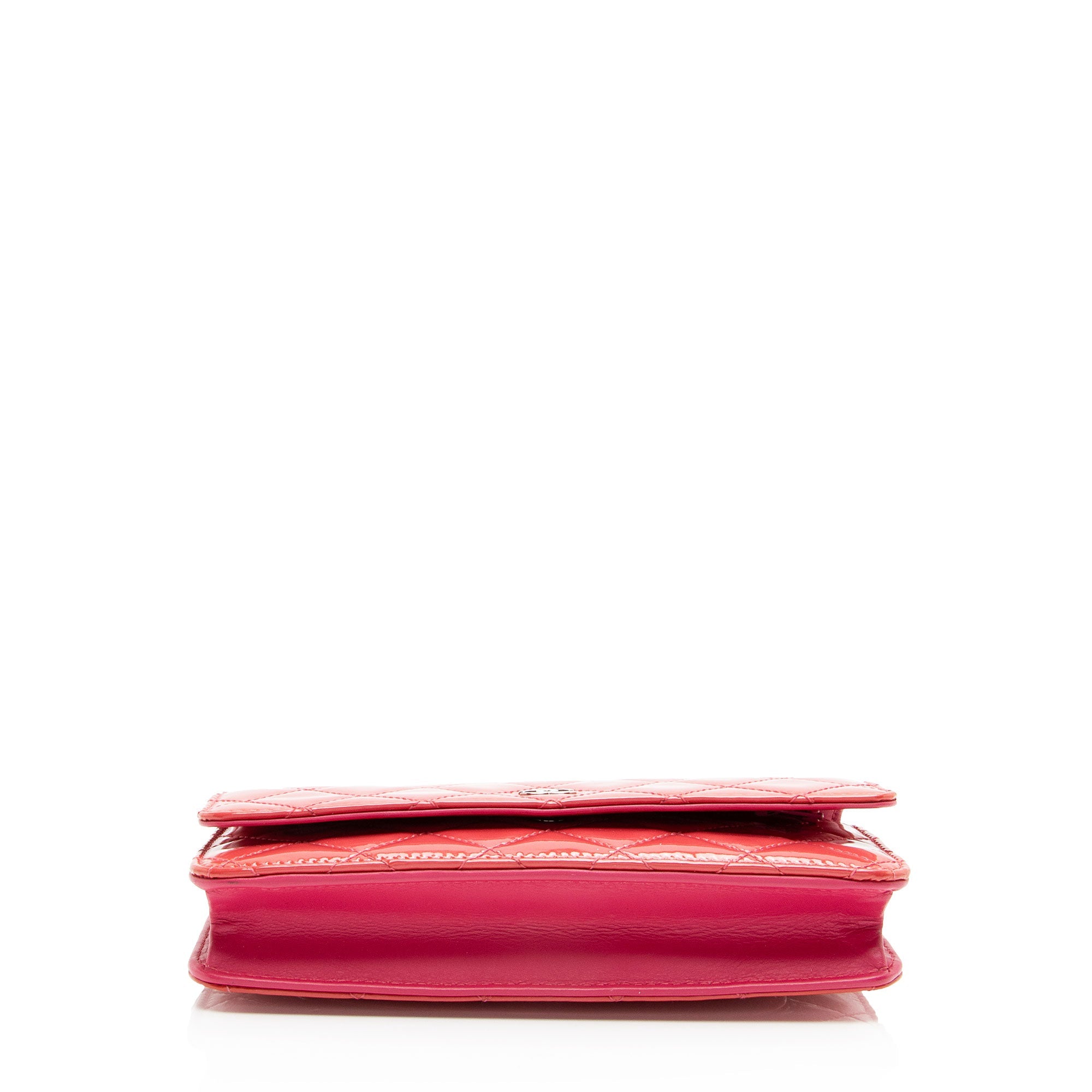 Chanel Patent Leather Classic Wallet on Chain (SHF-13OxMa)