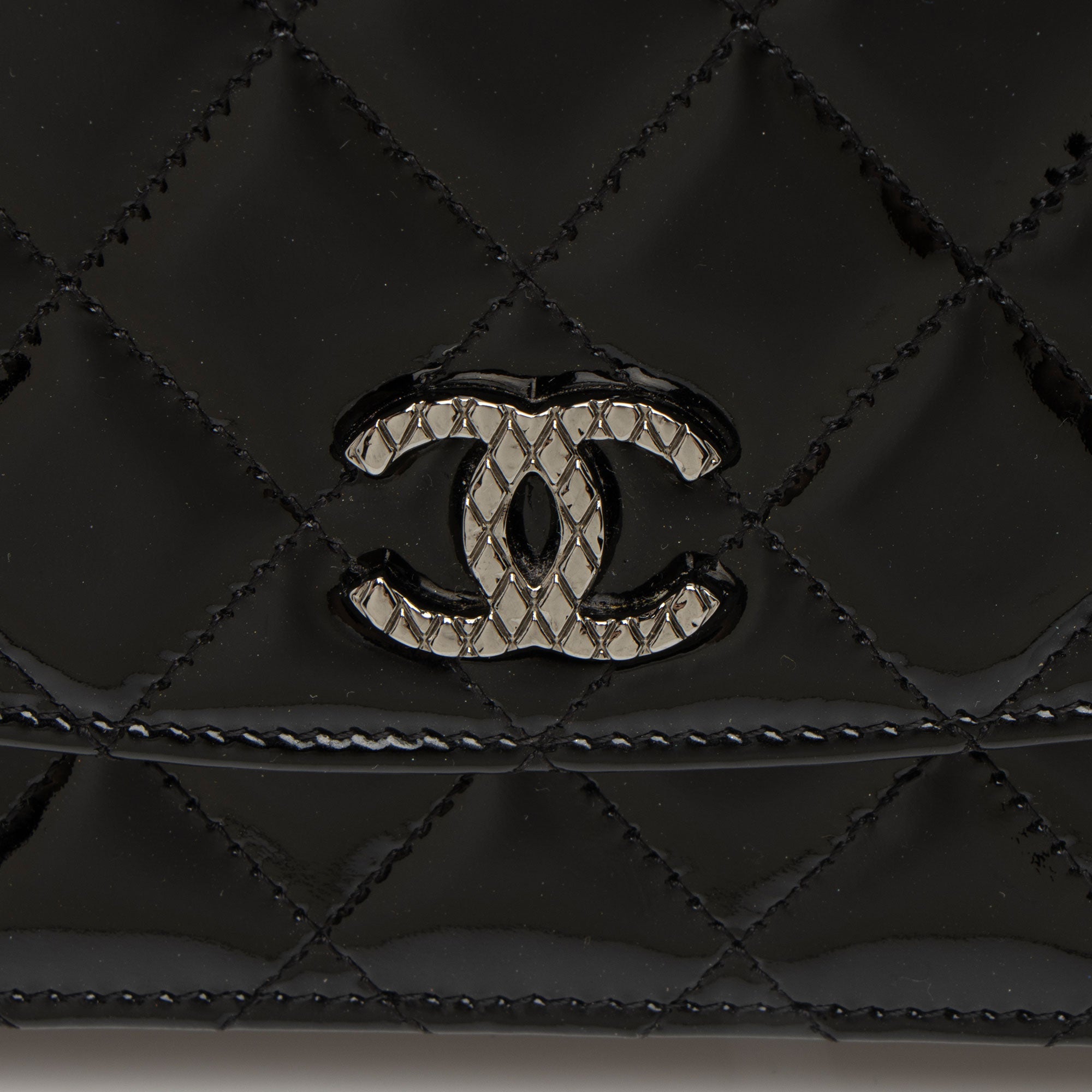 Chanel Patent Leather Classic Wallet on Chain