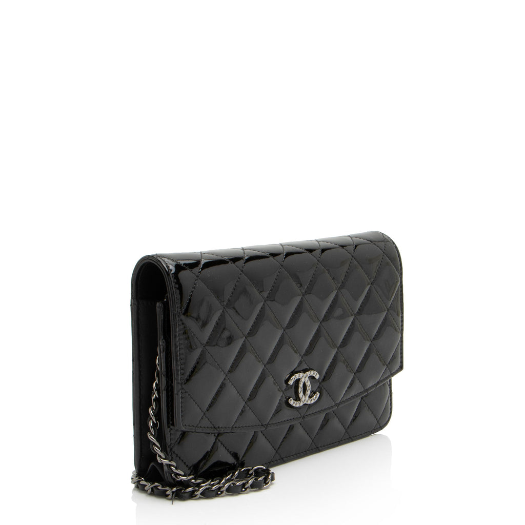 Chanel Patent Leather Classic Wallet on Chain