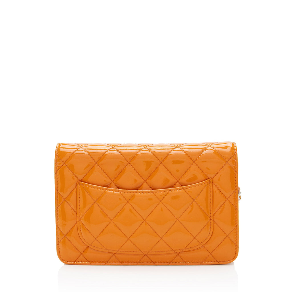 Chanel Patent Leather Classic Wallet on Chain
