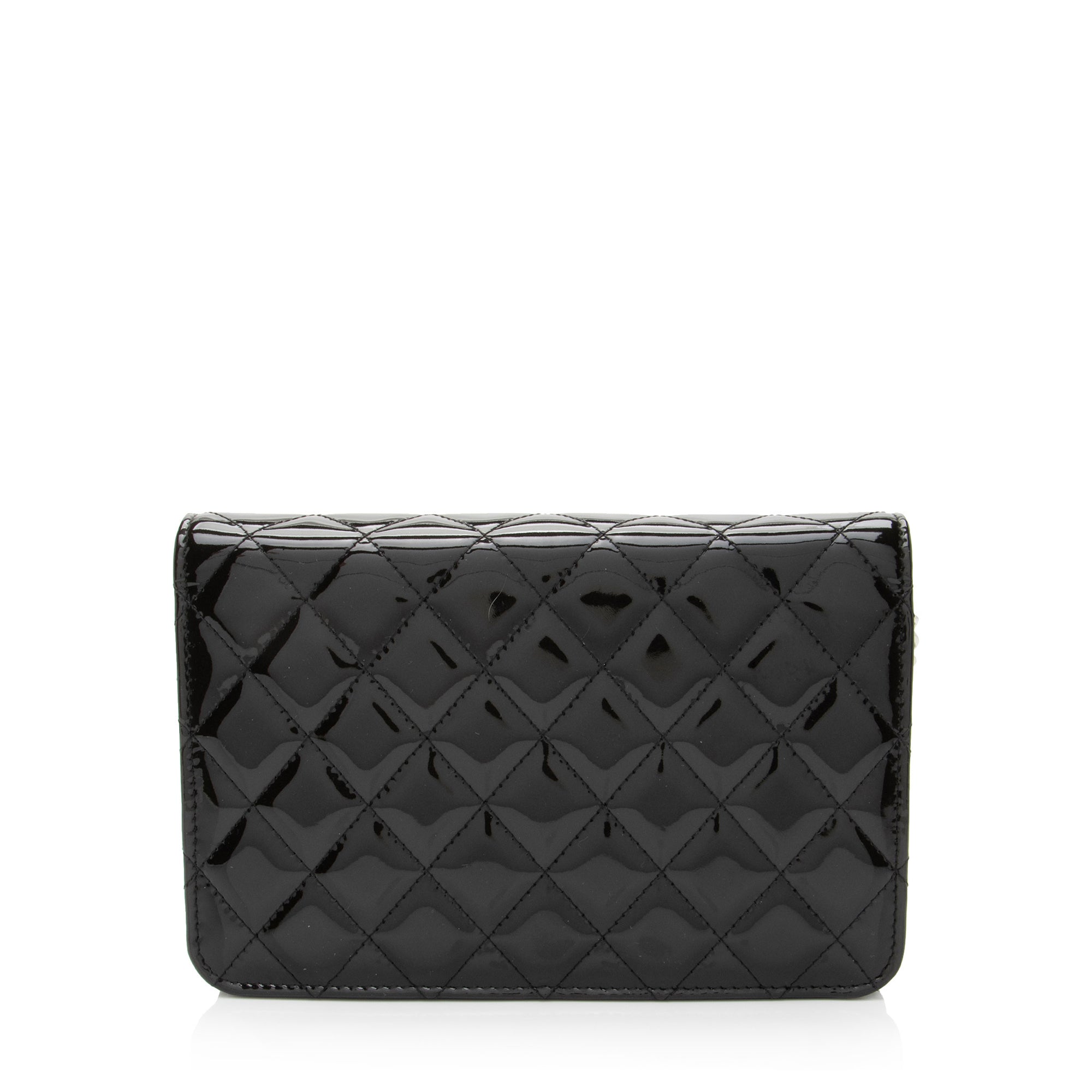 Chanel Patent Leather Classic Wallet on Chain