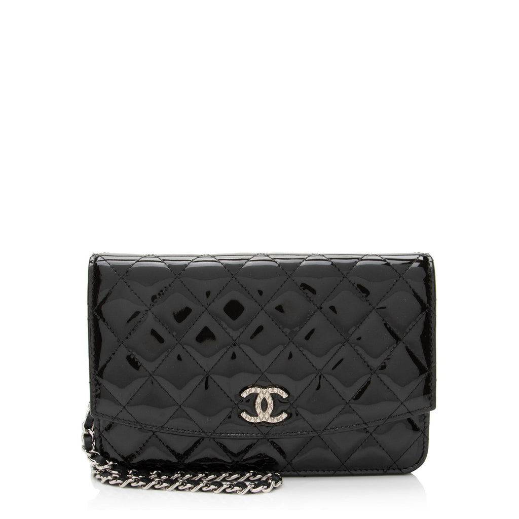 Chanel Patent Leather Classic Wallet on Chain