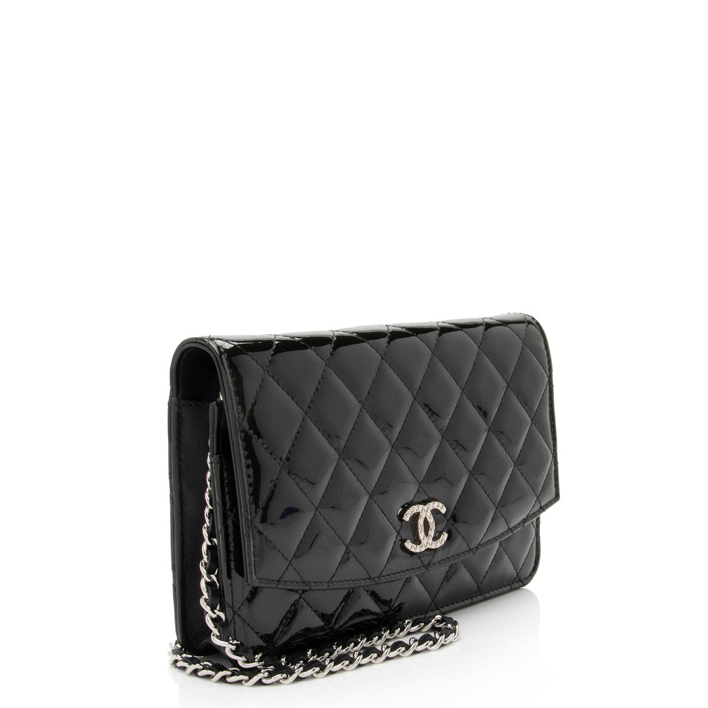 Chanel Patent Leather Classic Wallet on Chain