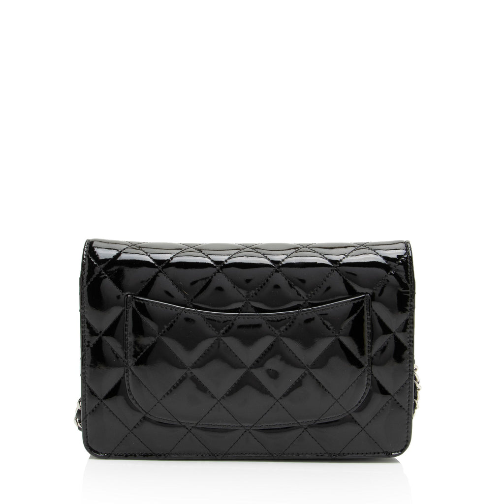 Chanel Patent Leather Classic Wallet on Chain