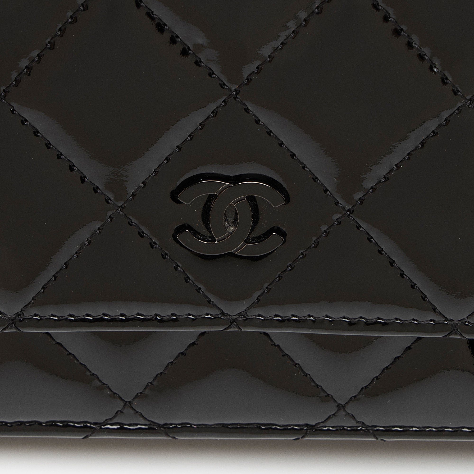 Chanel Patent Leather Classic Wallet on Chain