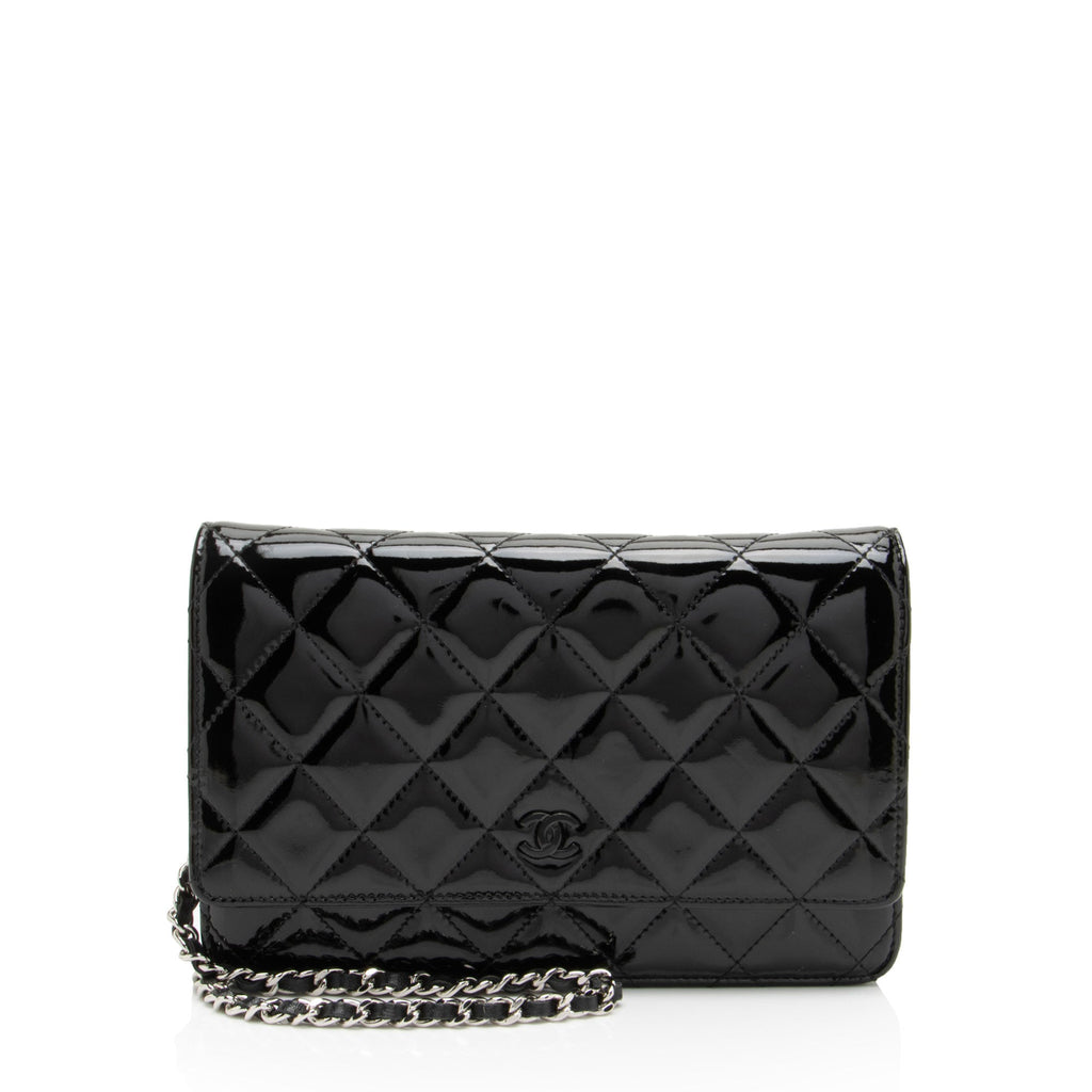 Chanel Patent Leather Classic Wallet on Chain