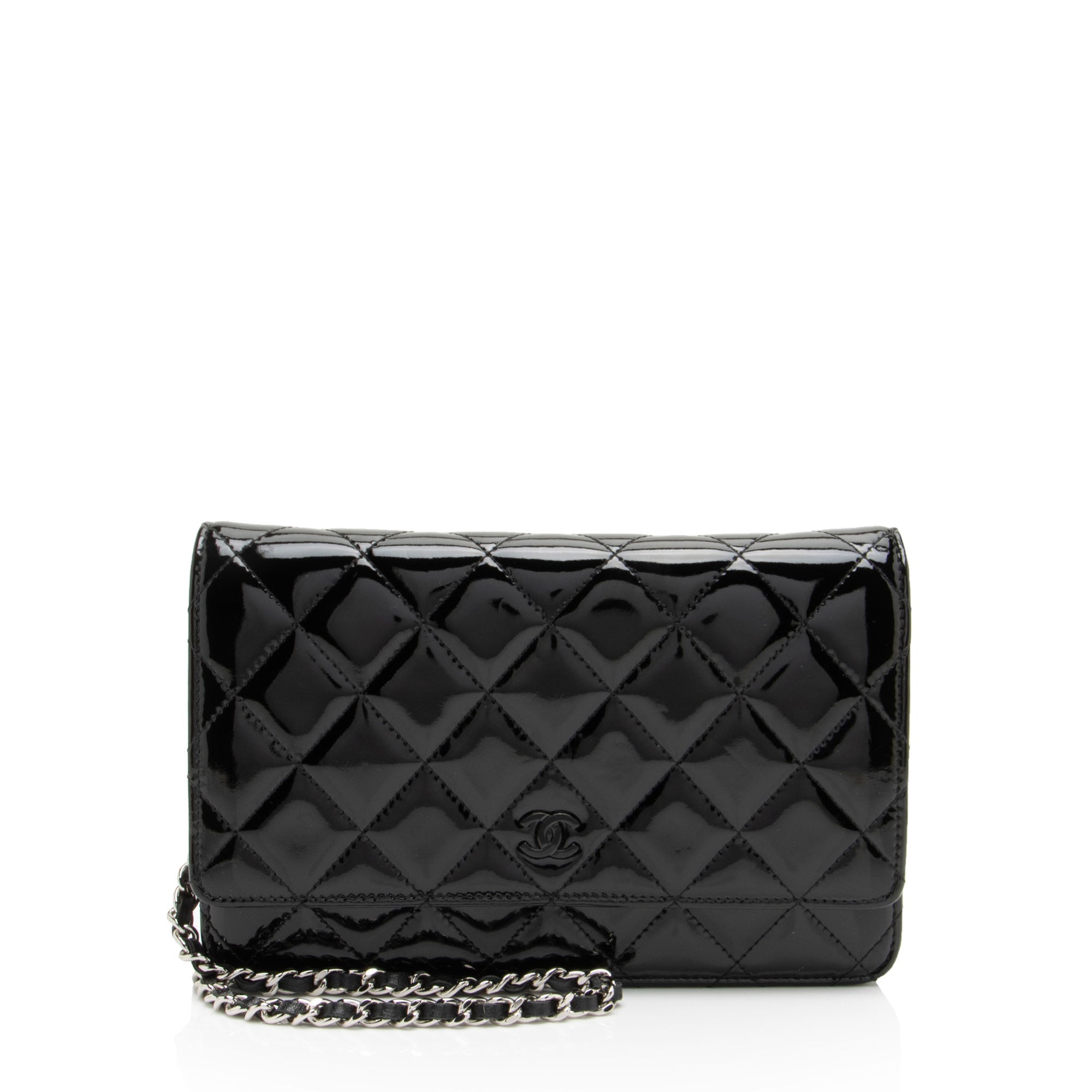 Chanel Patent Leather Classic Wallet on Chain