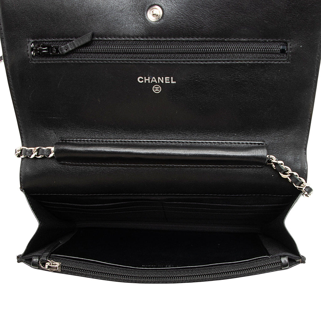 Chanel Patent Leather Classic Wallet on Chain