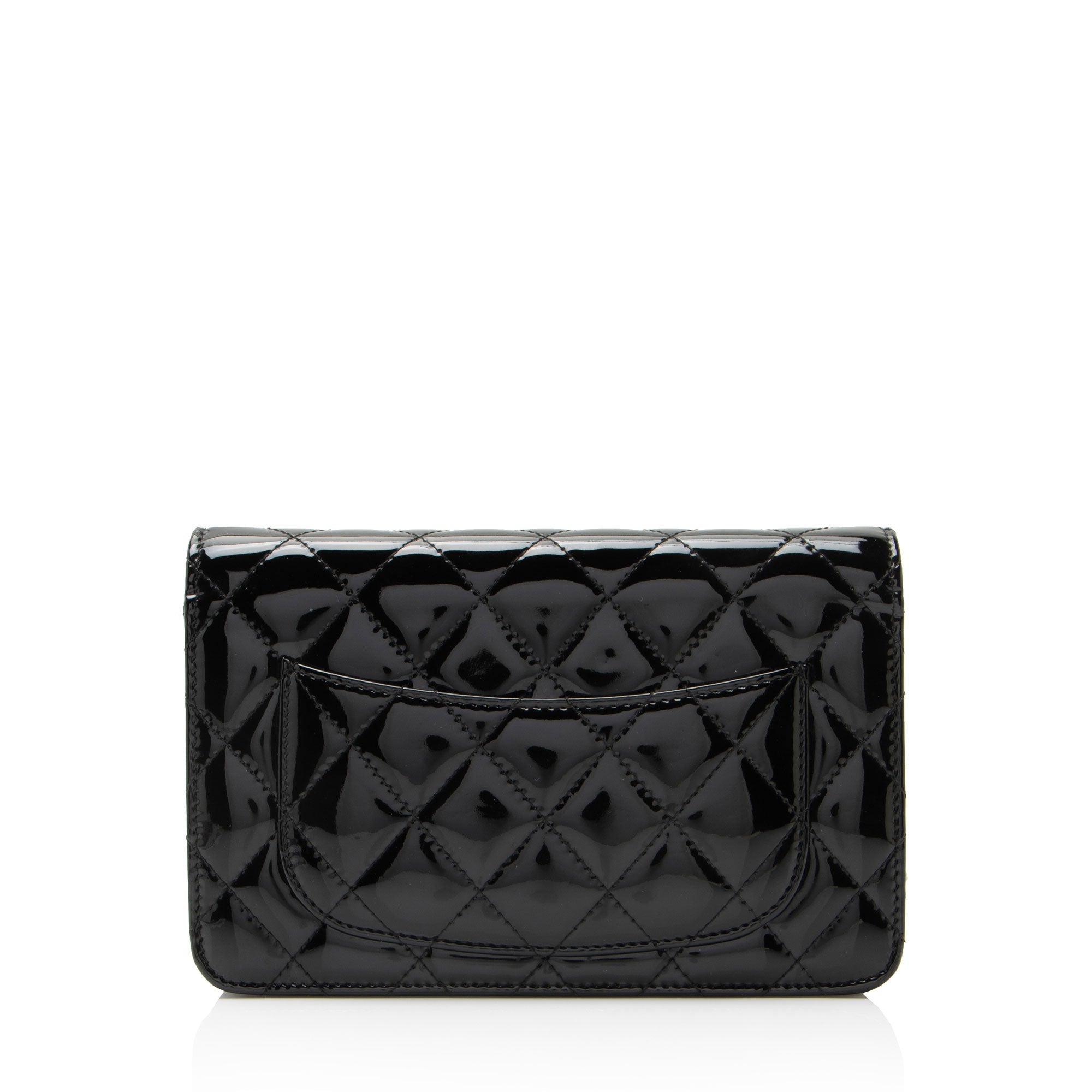 Chanel Patent Leather Classic Wallet on Chain