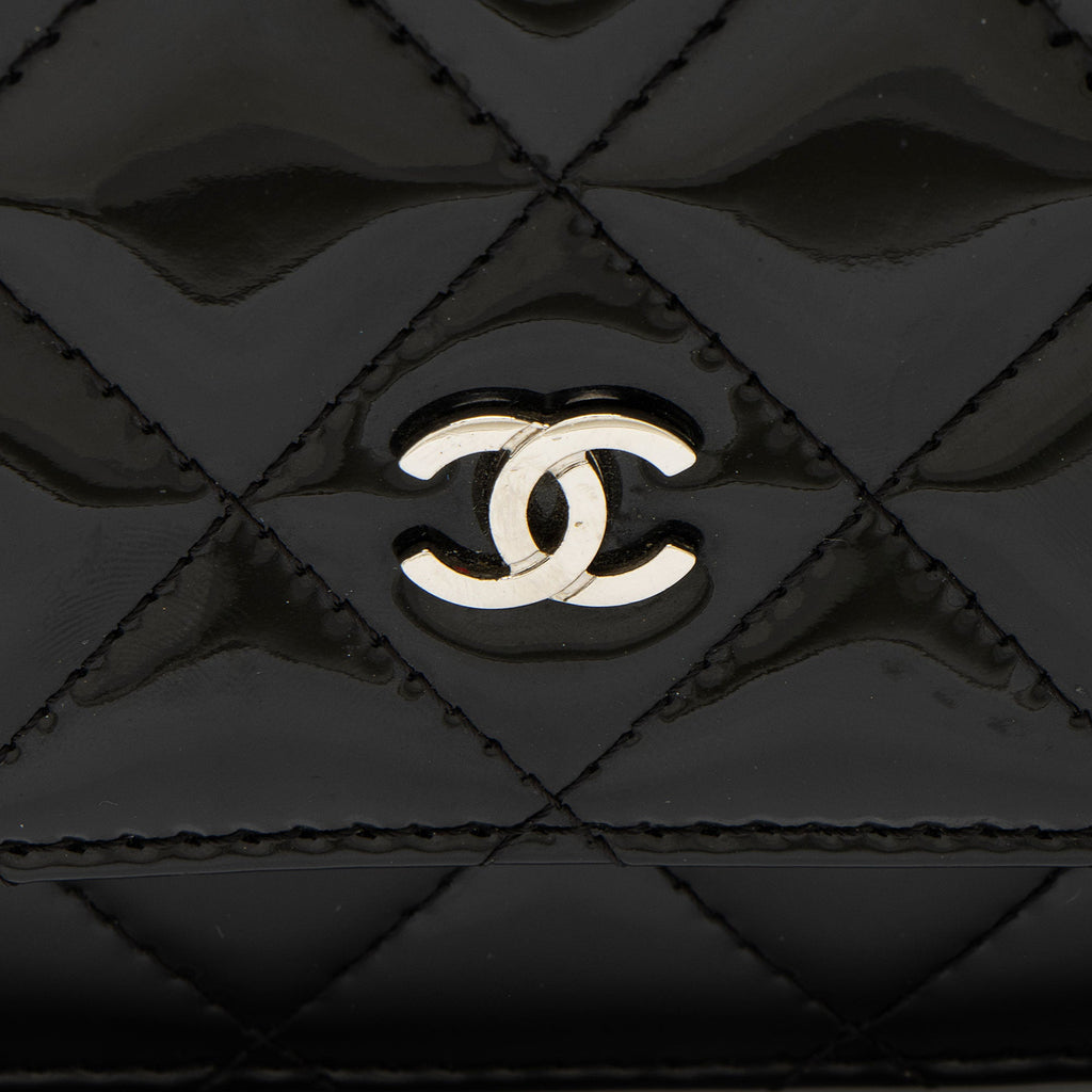Chanel Patent Leather Classic Wallet on Chain