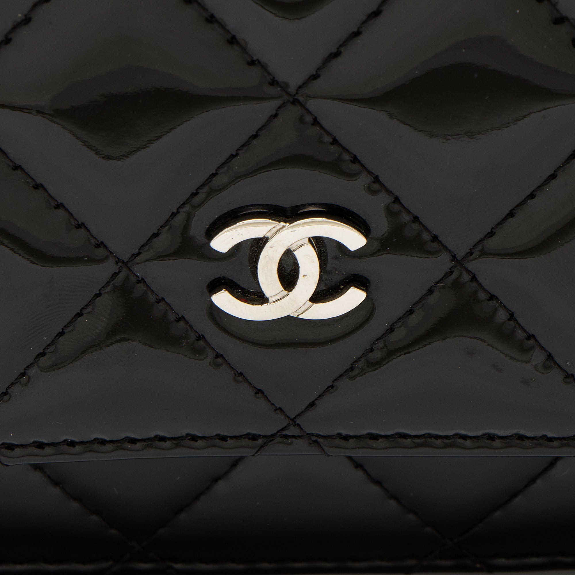 Chanel Patent Leather Classic Wallet on Chain