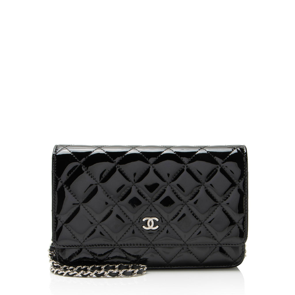 Chanel Patent Leather Classic Wallet on Chain