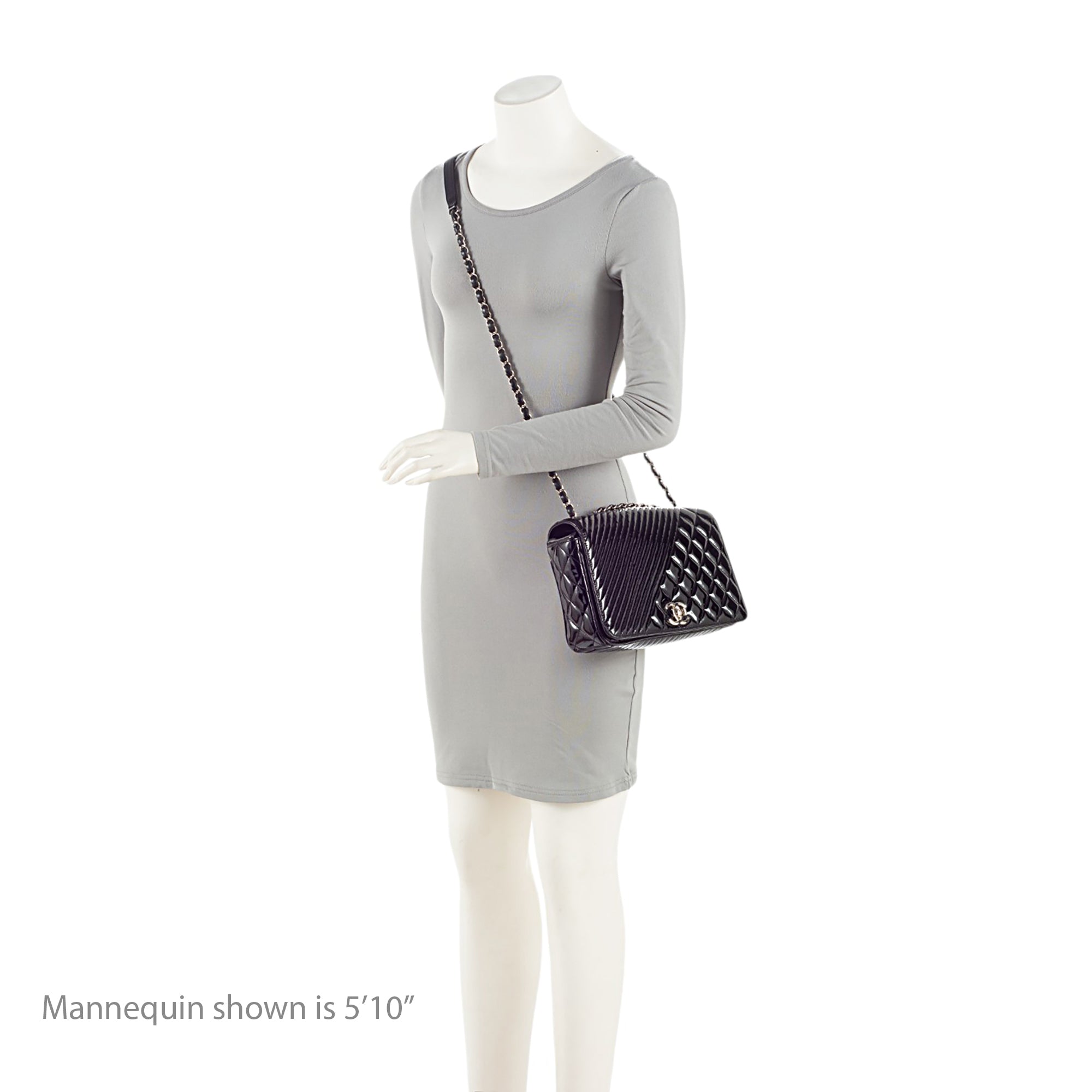 Chanel Patent Leather Coco Boy Medium Flap Bag (SHF-qtoszA)