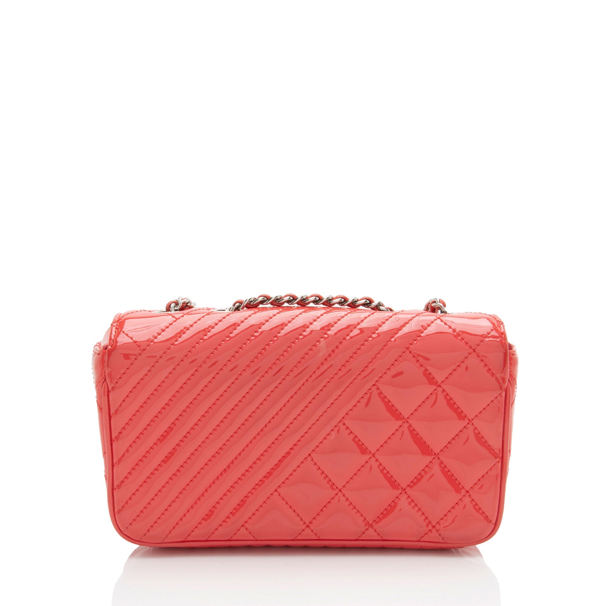 Chanel Patent Leather Coco Boy Small Flap Bag