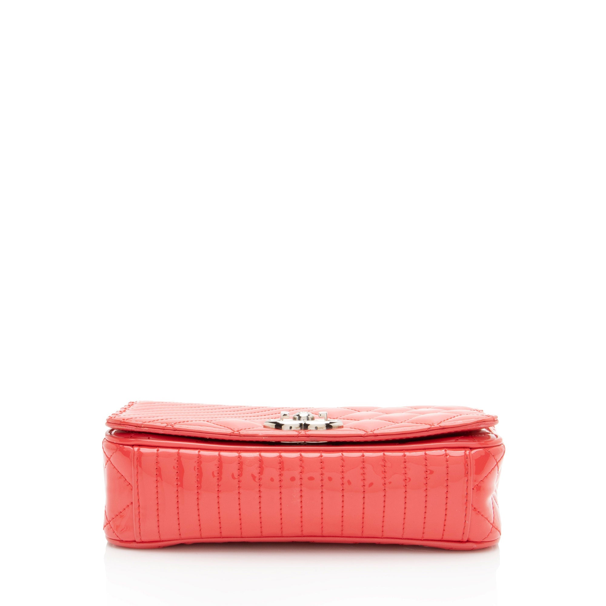 Chanel Patent Leather Coco Boy Small Flap Bag