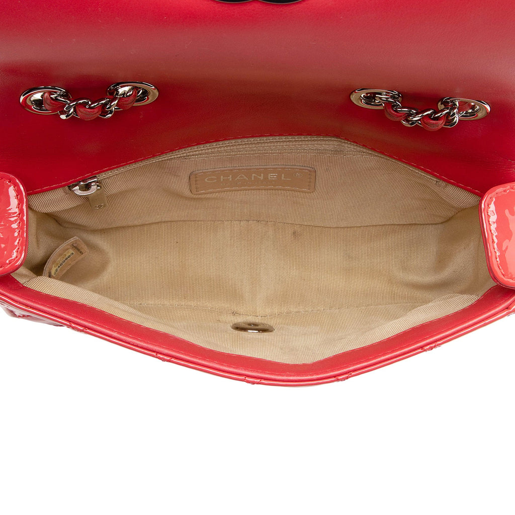Chanel Patent Leather Coco Boy Small Flap Bag