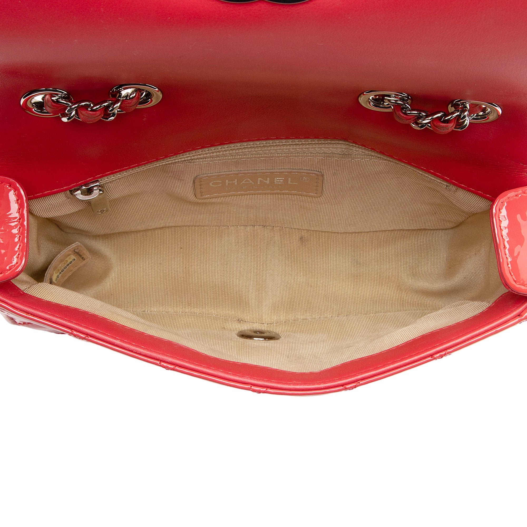 Chanel Patent Leather Coco Boy Small Flap Bag