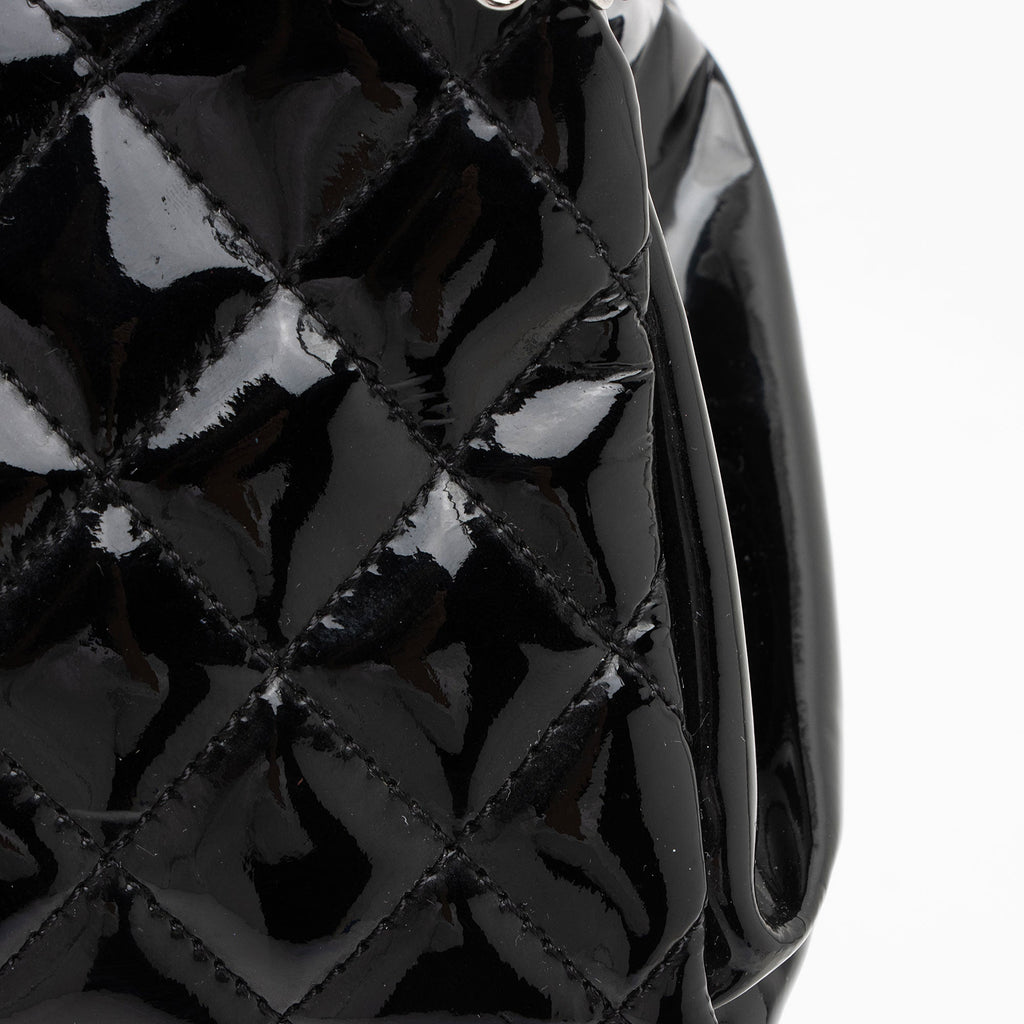 Chanel Patent Leather Just Mademoiselle Bowler Bag (SHF-HYGAdd)