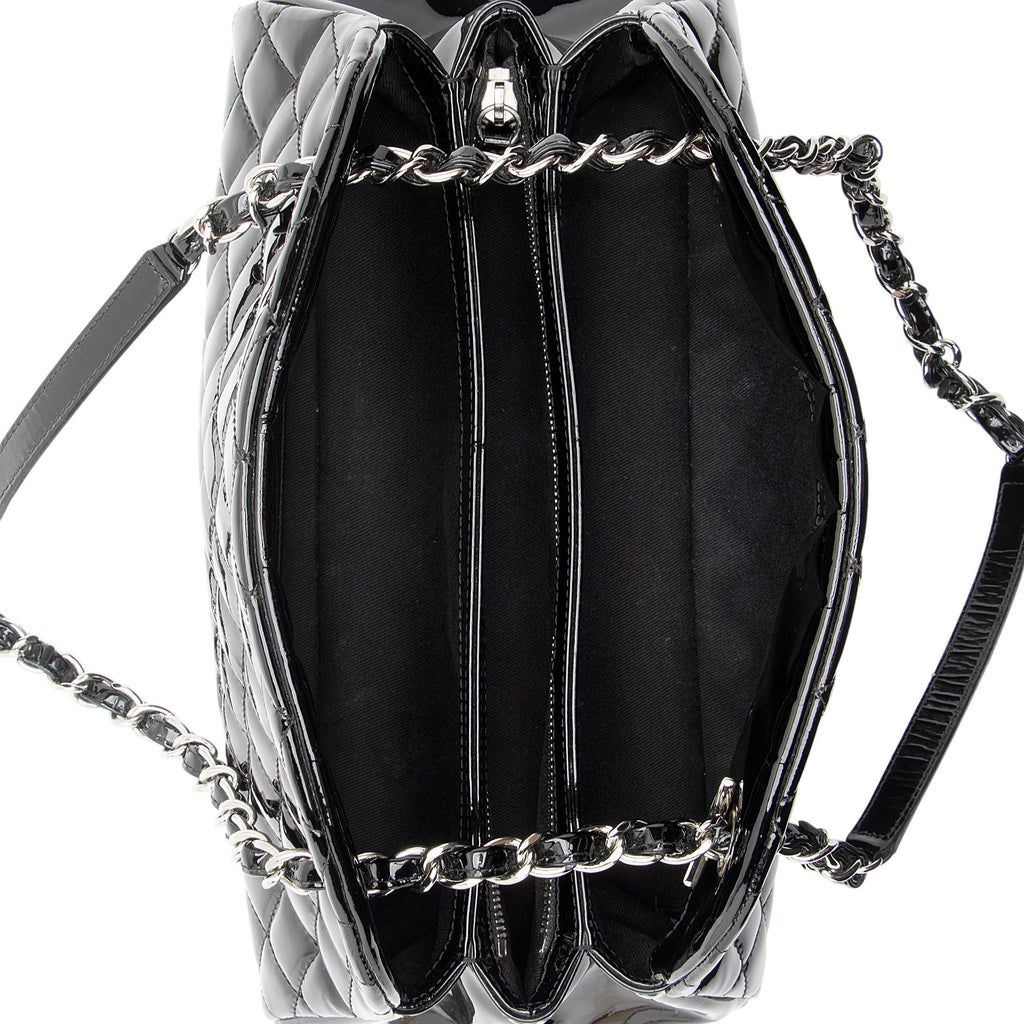 Chanel Patent Leather Just Mademoiselle Bowler Bag (SHF-xTHbdI)