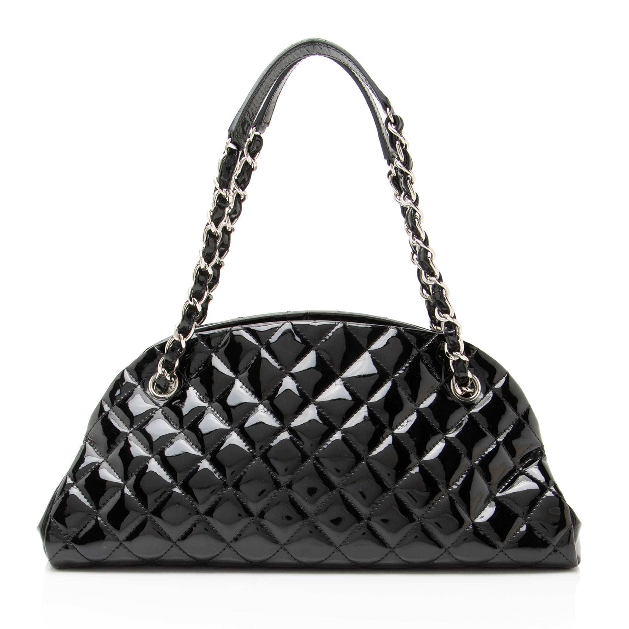Chanel Patent Leather Just Mademoiselle Bowler Bag