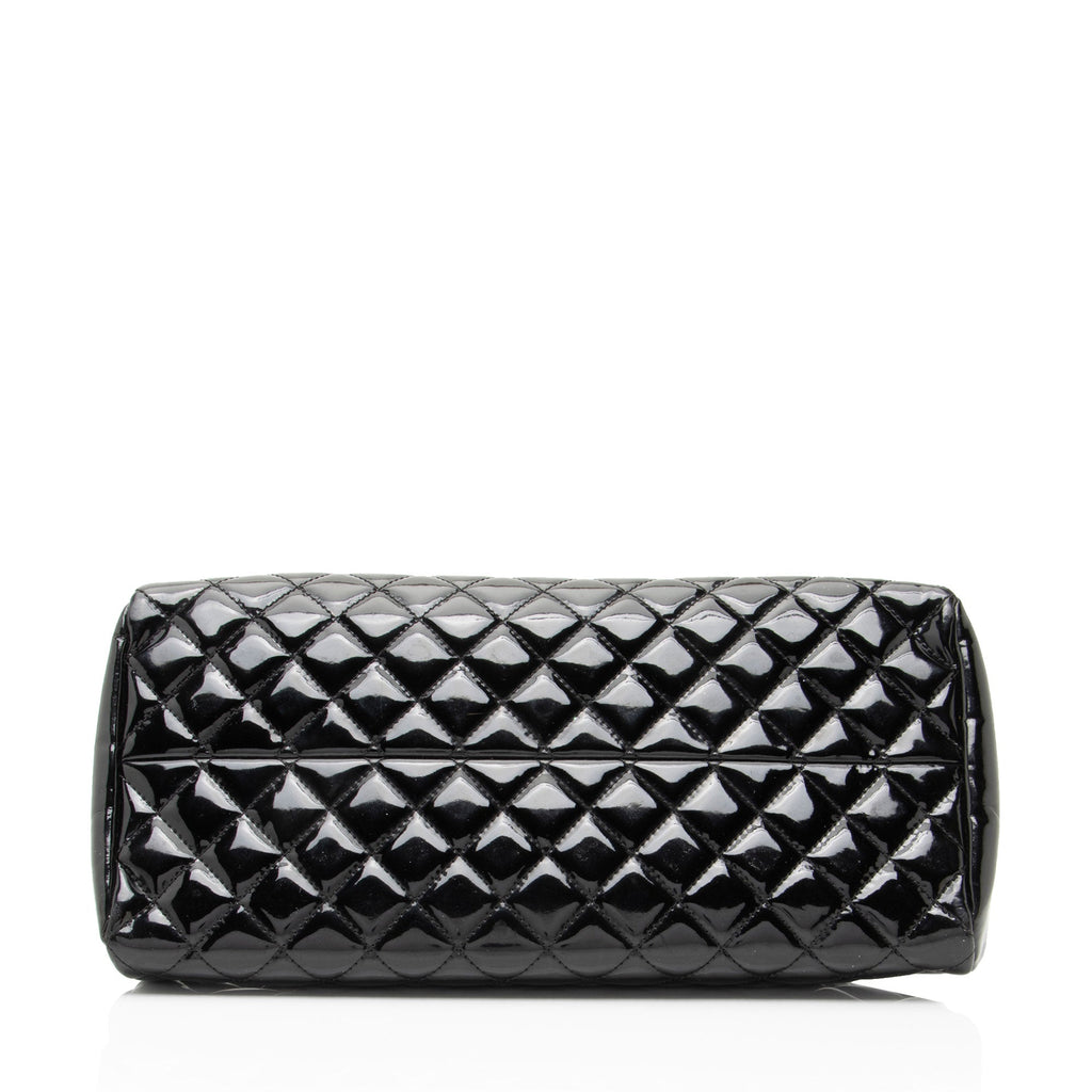 Chanel Patent Leather Just Mademoiselle Bowler Bag