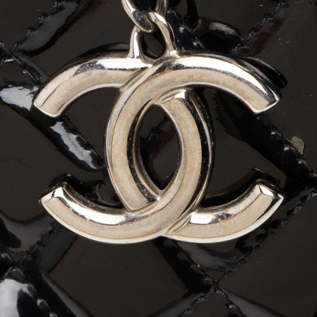 Chanel Patent Leather Just Mademoiselle Bowler Bag